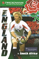 England v South Africa 2006 rugby  Programme